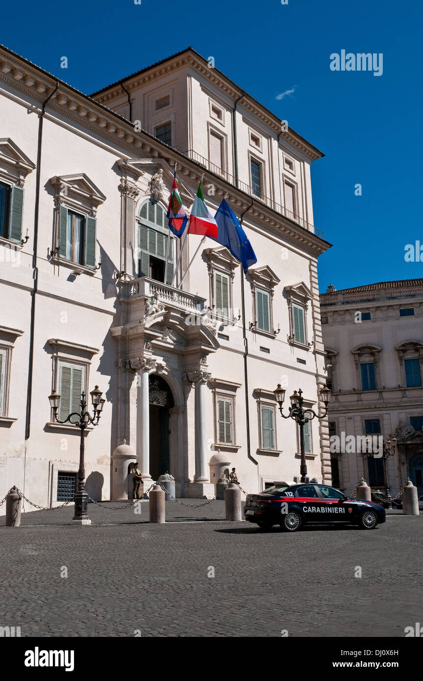 Palazzo del Quirinale, il Palazzo del Quirinale, residenza ufficiale del Presidente, Roma, Italia Foto Stock