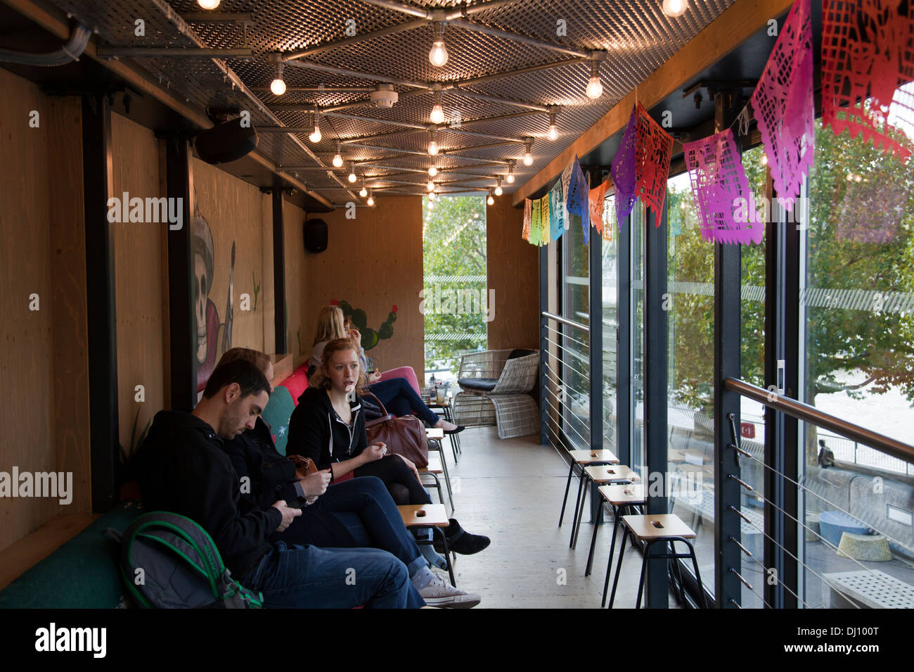 Ristorante Wahaca bevande salotto - Southbank in London REGNO UNITO Foto Stock