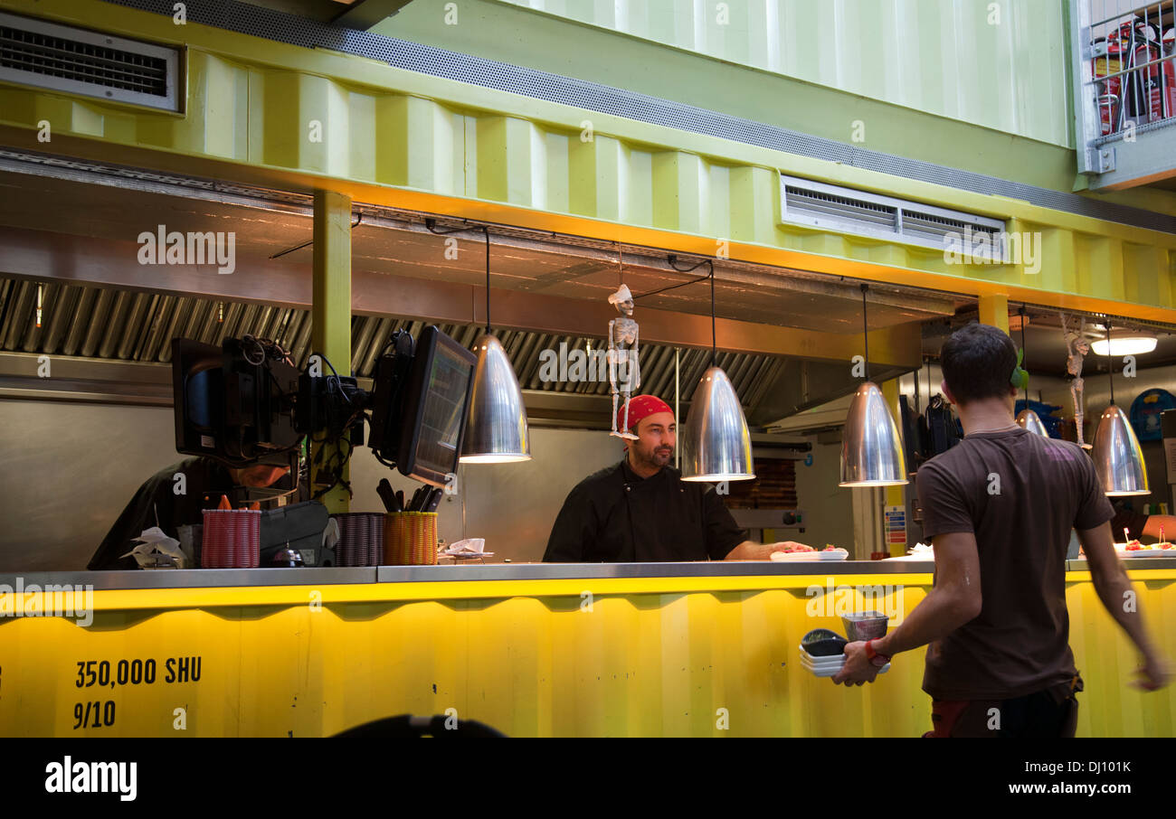 Ristorante Wahaca sulla Southbank in London REGNO UNITO Foto Stock