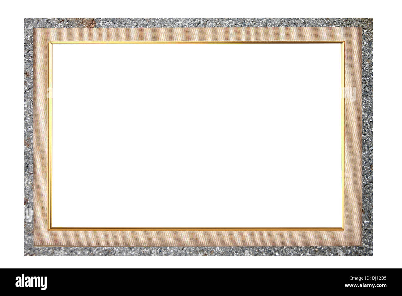 Create foto di telaio su sfondo bianco. Foto Stock