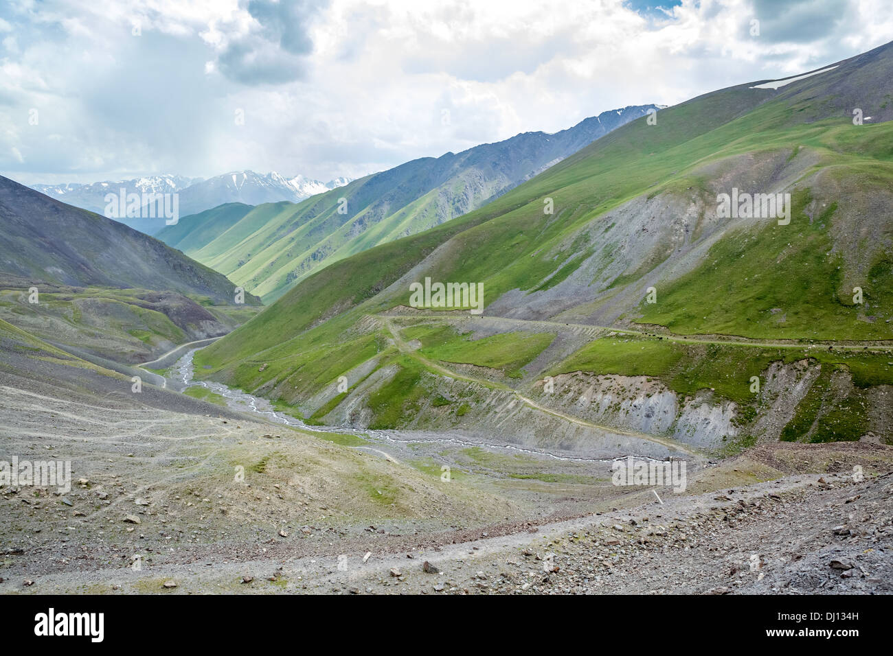Strada a serpentina. Vista da Kegety pass Foto Stock