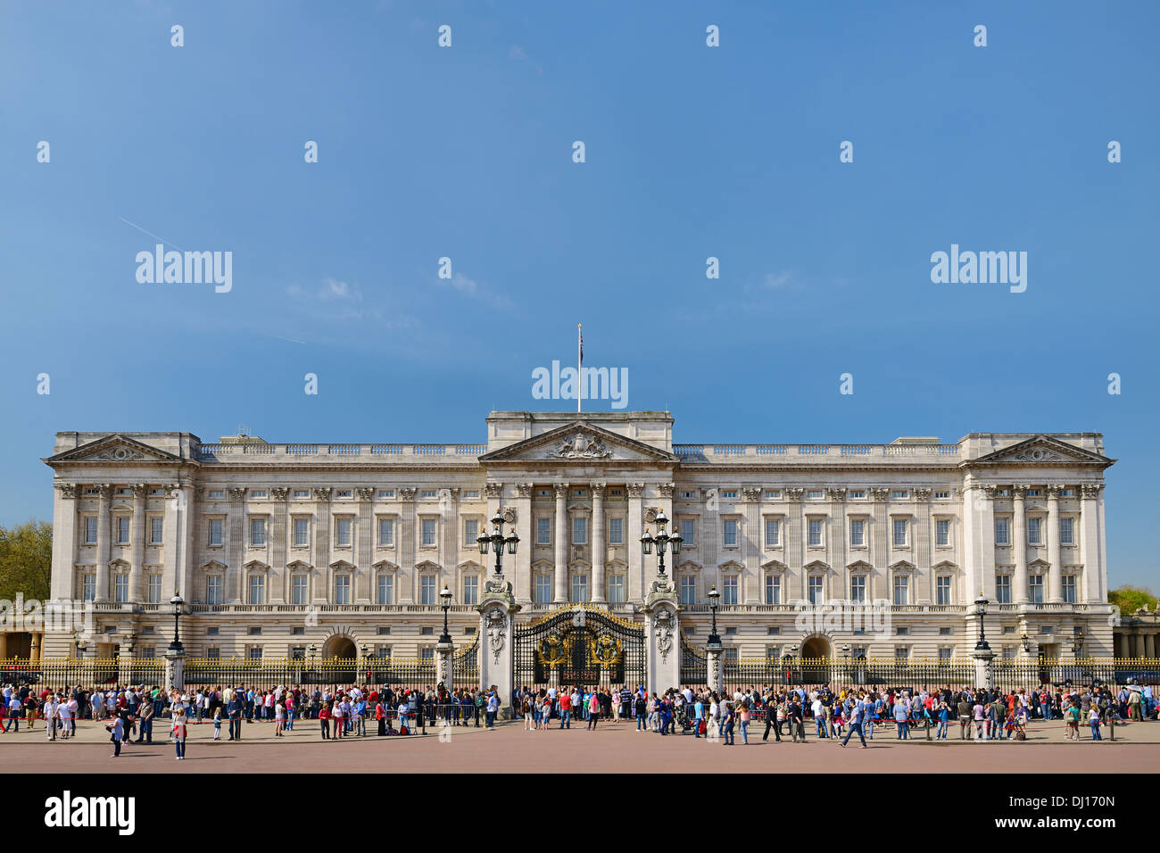 Buckingham Palace di Londra, Inghilterra, Regno Unito. Foto Stock