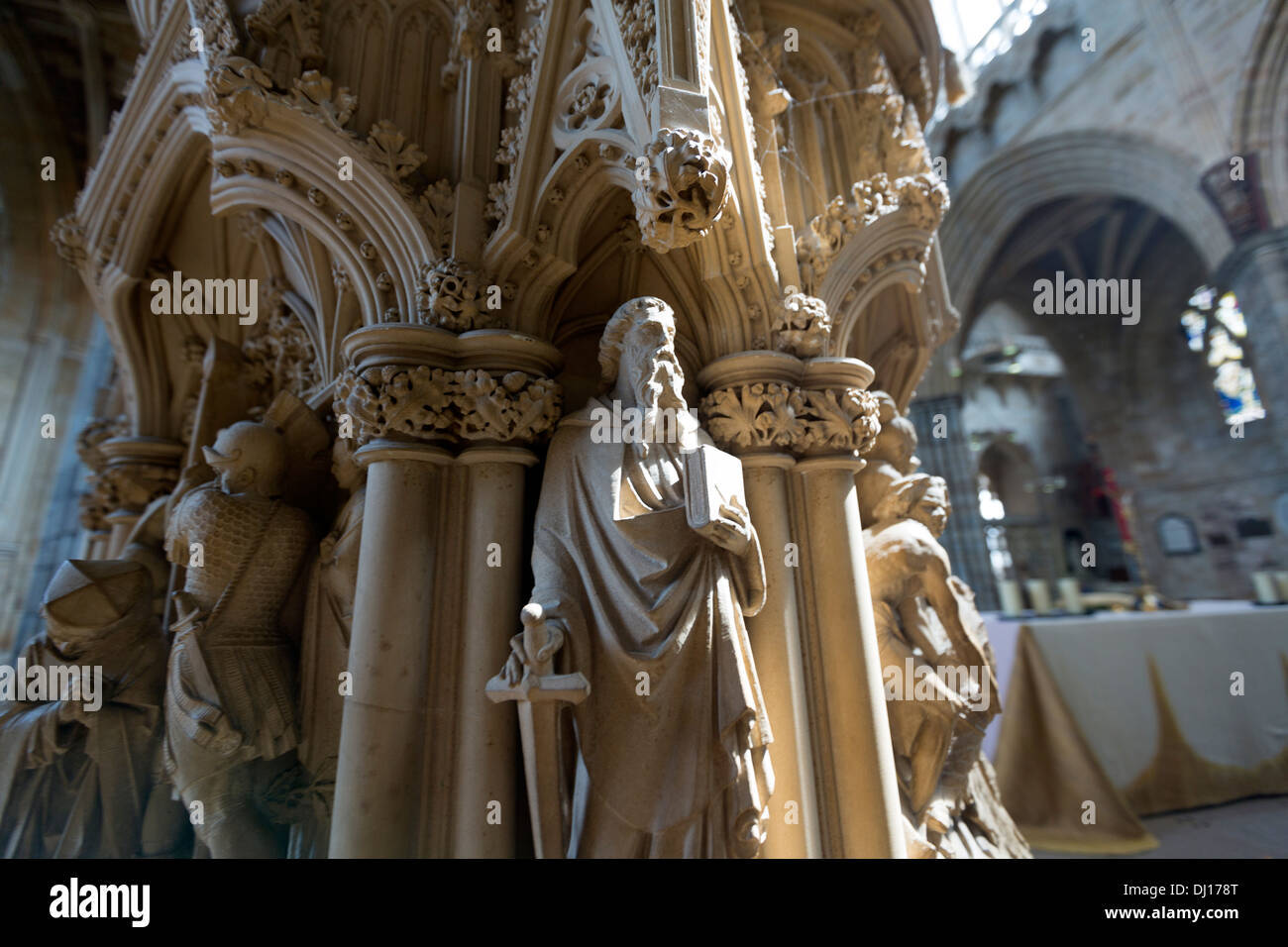 La Cattedrale di Exeter il pulpito Patteson Foto Stock