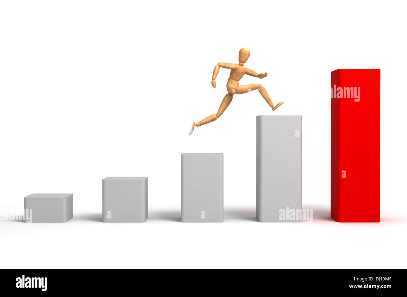 Tendenza rialzista (con percorso di clipping) Foto Stock