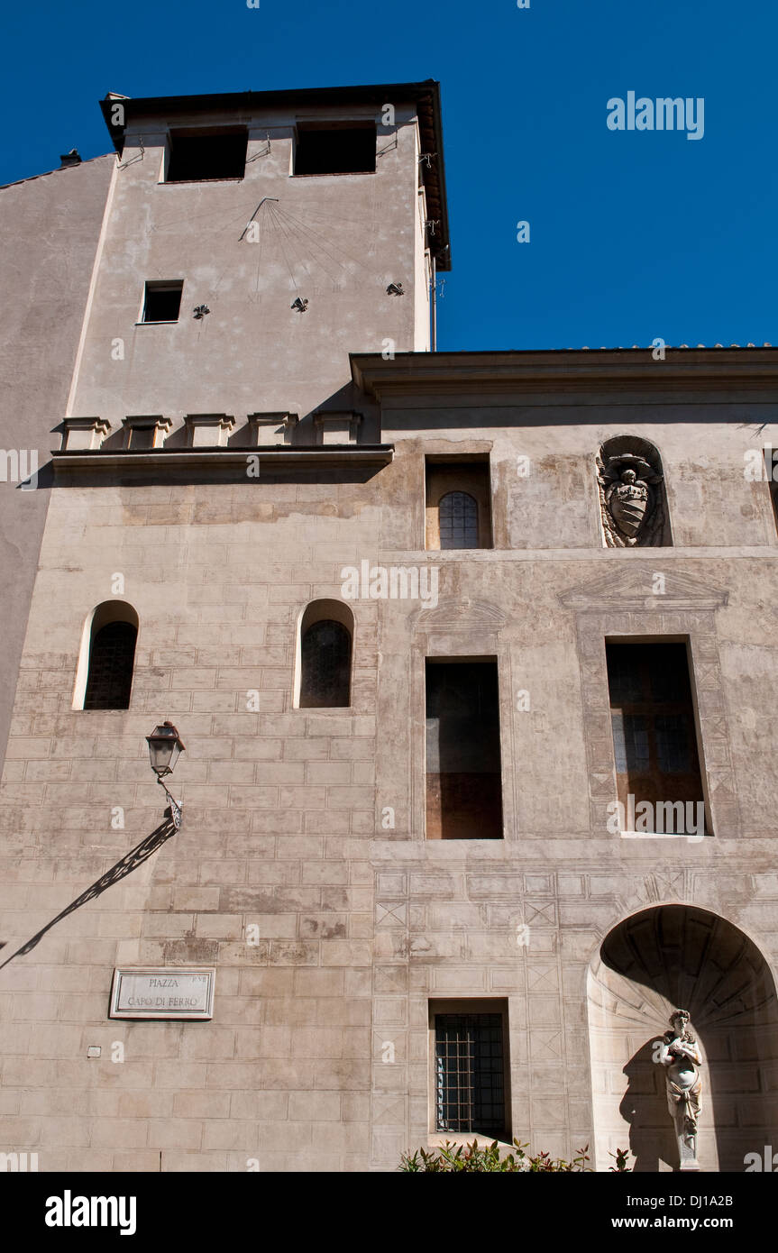 Edificio a Piazza Capo di ferro, in Campo de' Fiori district, Roma, Italia Foto Stock