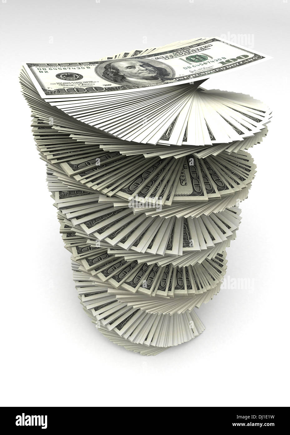 Roteato dollari Foto Stock