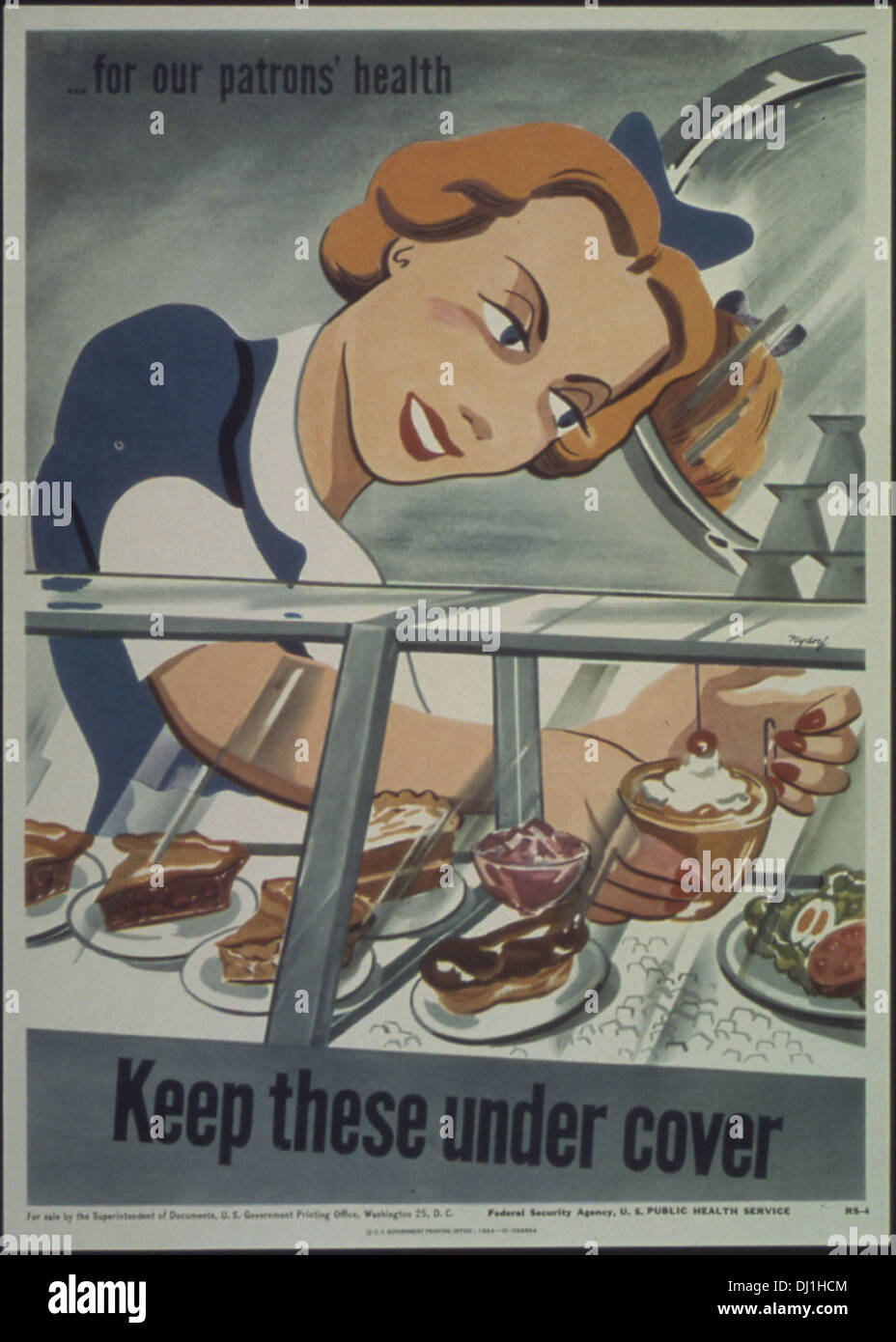 Questo manifesto propagandistico della seconda guerra mondiale sottolinea l'importanza di mantenere la segretezza in tempo di guerra, incoraggiando civili e soldati a tenere sotto copertura materiali e informazioni sensibili per proteggere la sicurezza nazionale. Foto Stock