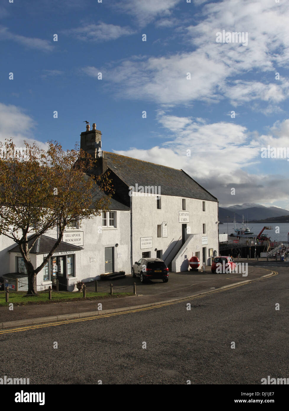 Esterno della cabina comandante ullapool scozia novembre 2013 Foto Stock
