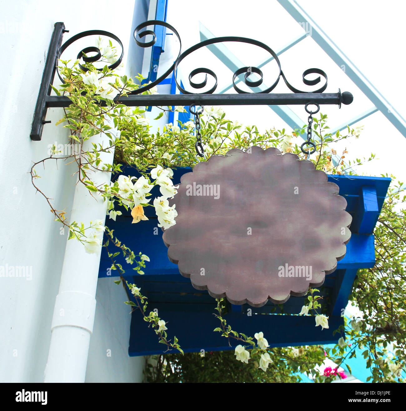 Shop etichetta con uno spazio vuoto Foto Stock