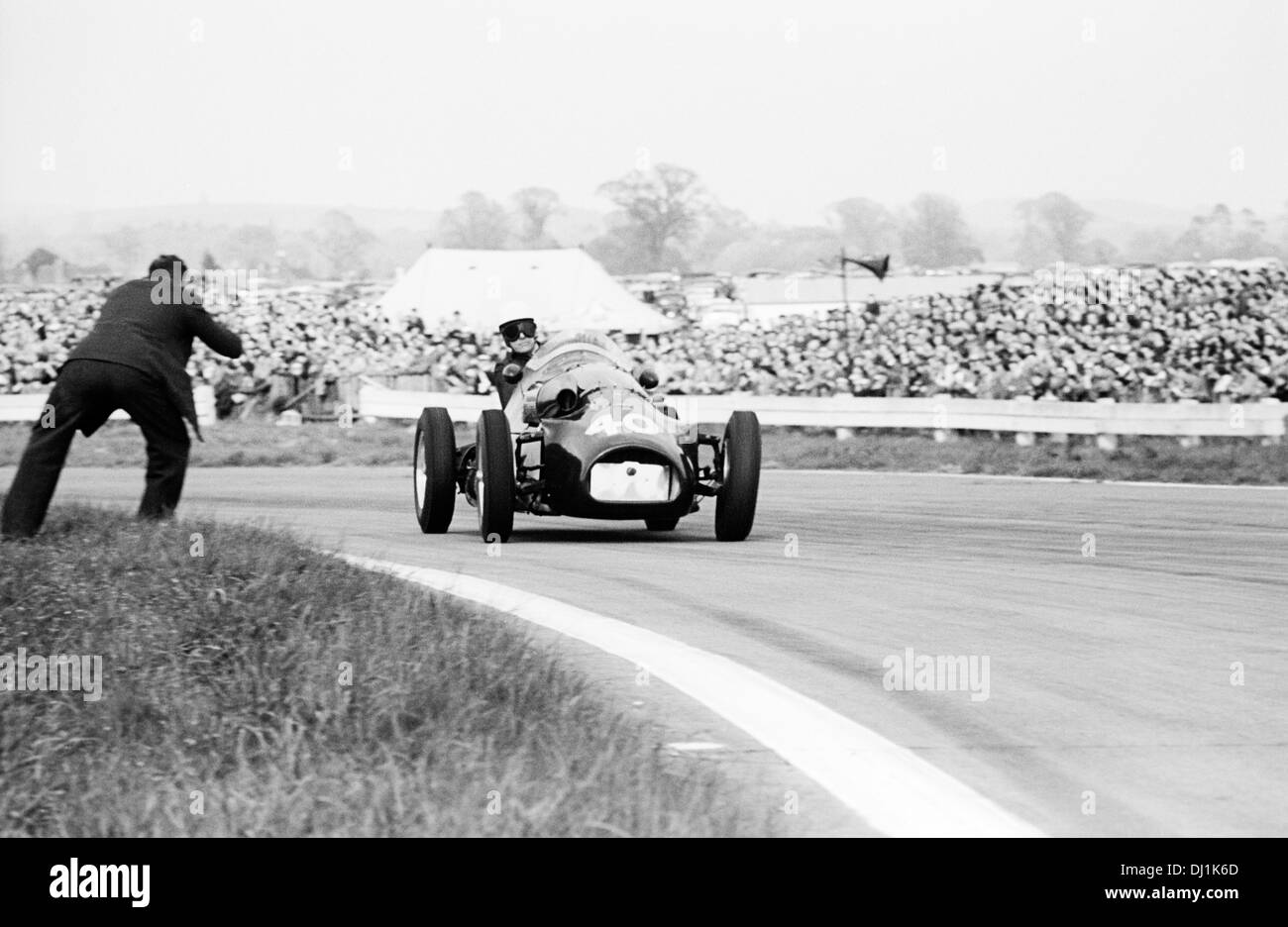 Connaught A-tipo racing a Goodwood, Inghilterra 19 aprile 1954. Foto Stock