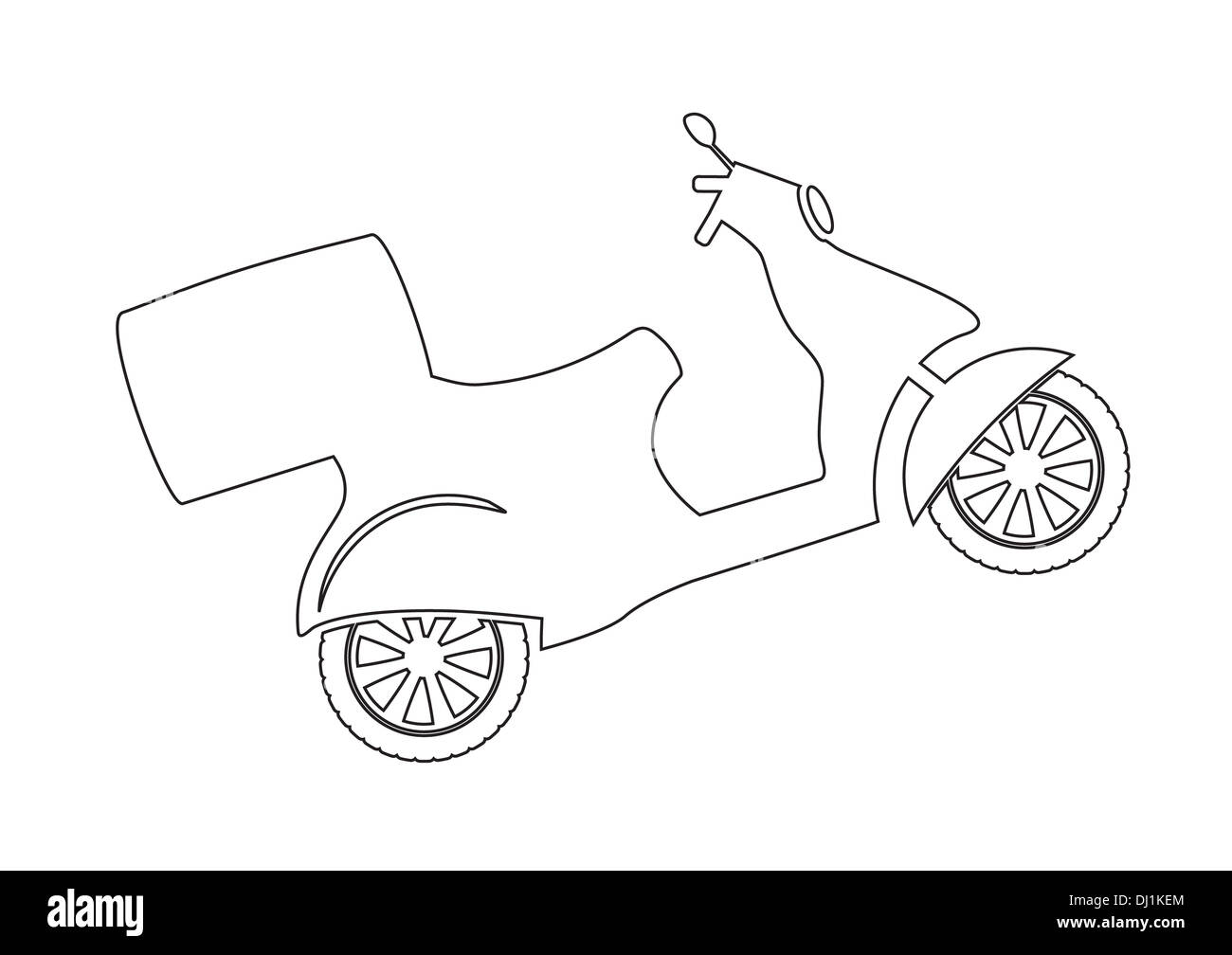 Vector Scooter Foto Stock