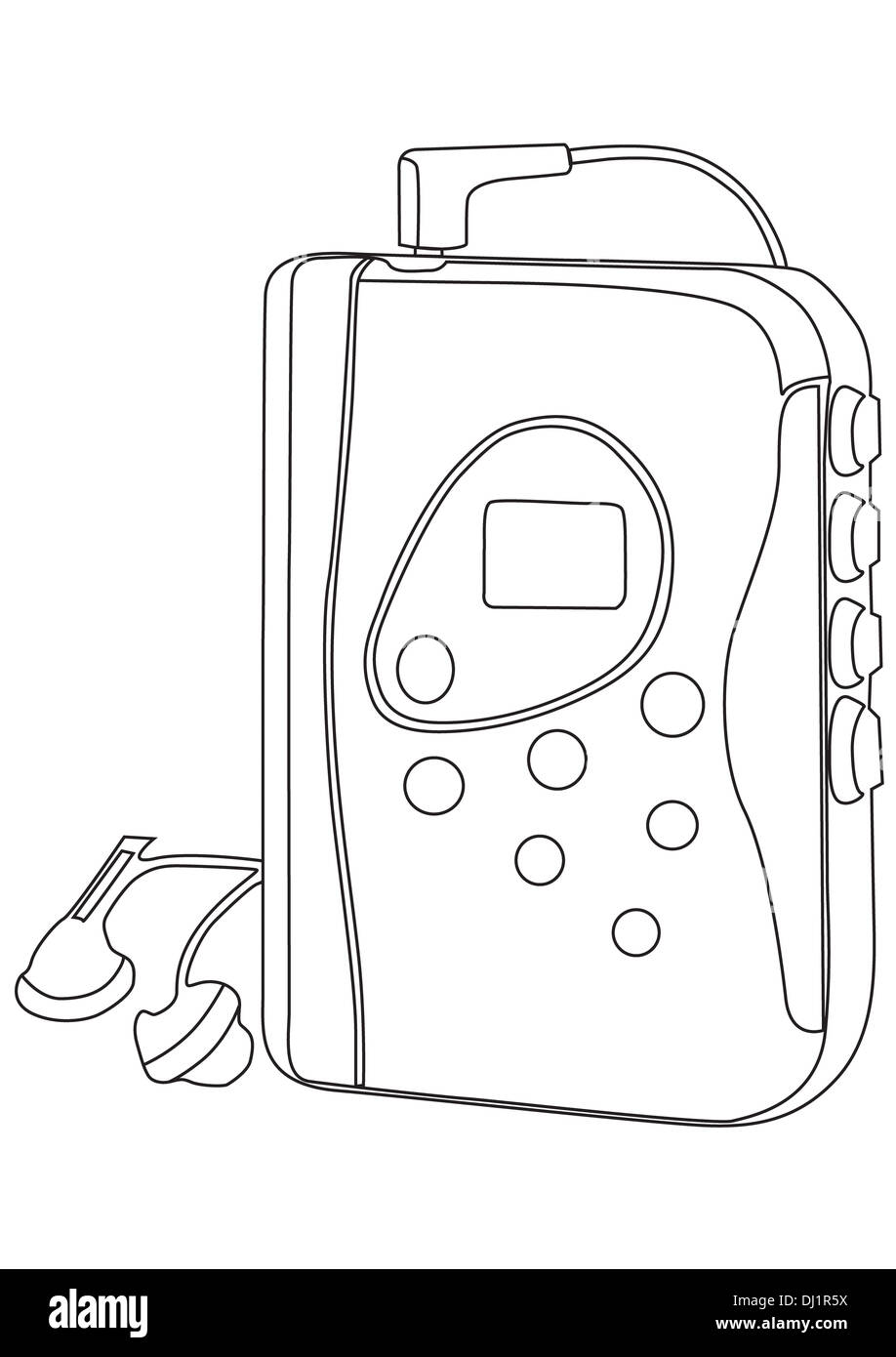 Vettore del lettore musicale Foto Stock