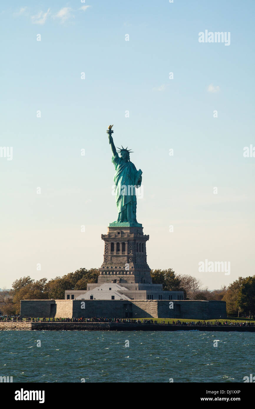 La Statua della Libertà, Liberty Island, New York City, Stati Uniti d'America. Foto Stock