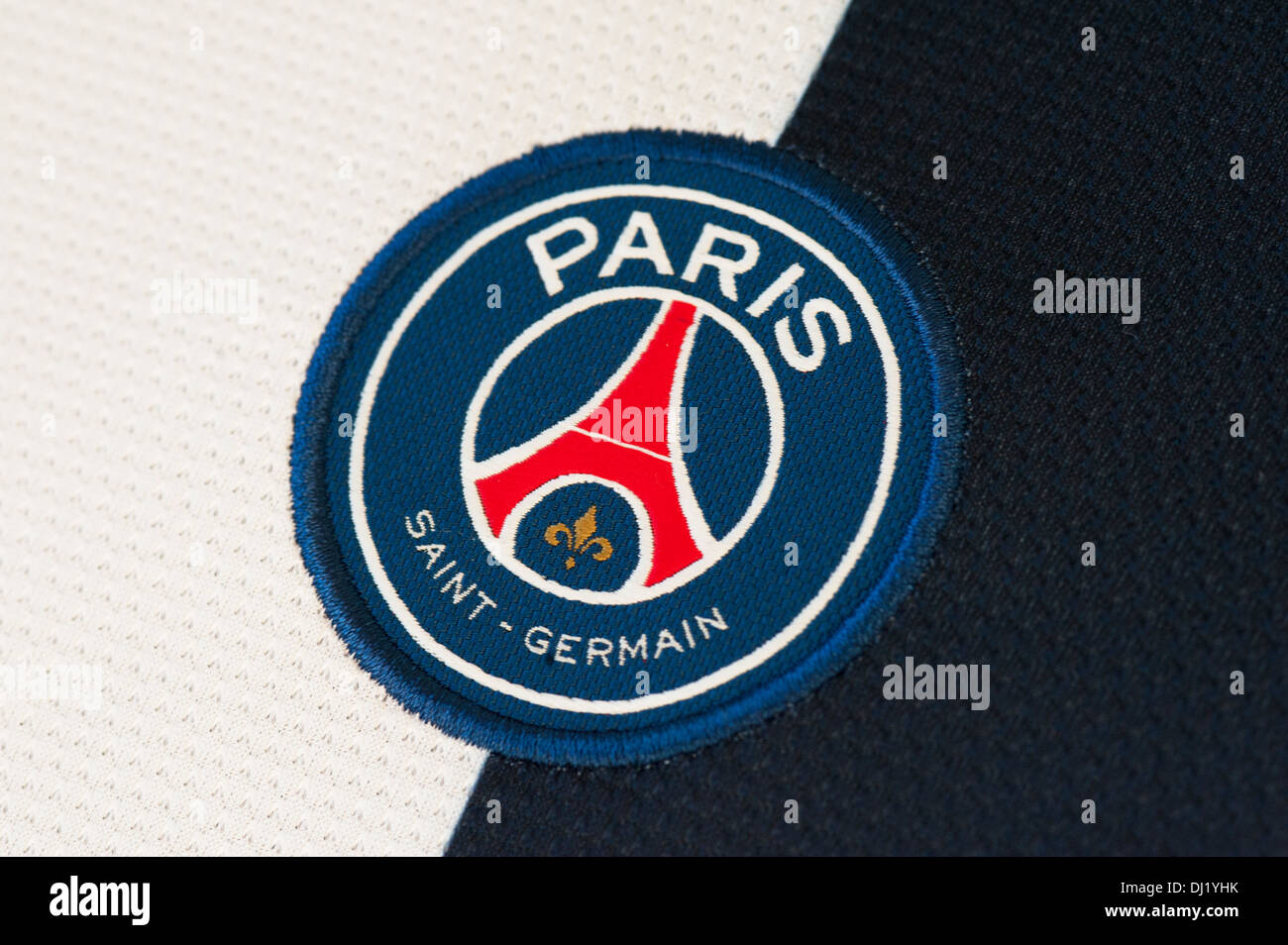 Chiusura del Paris Saint Germain jersey Foto Stock