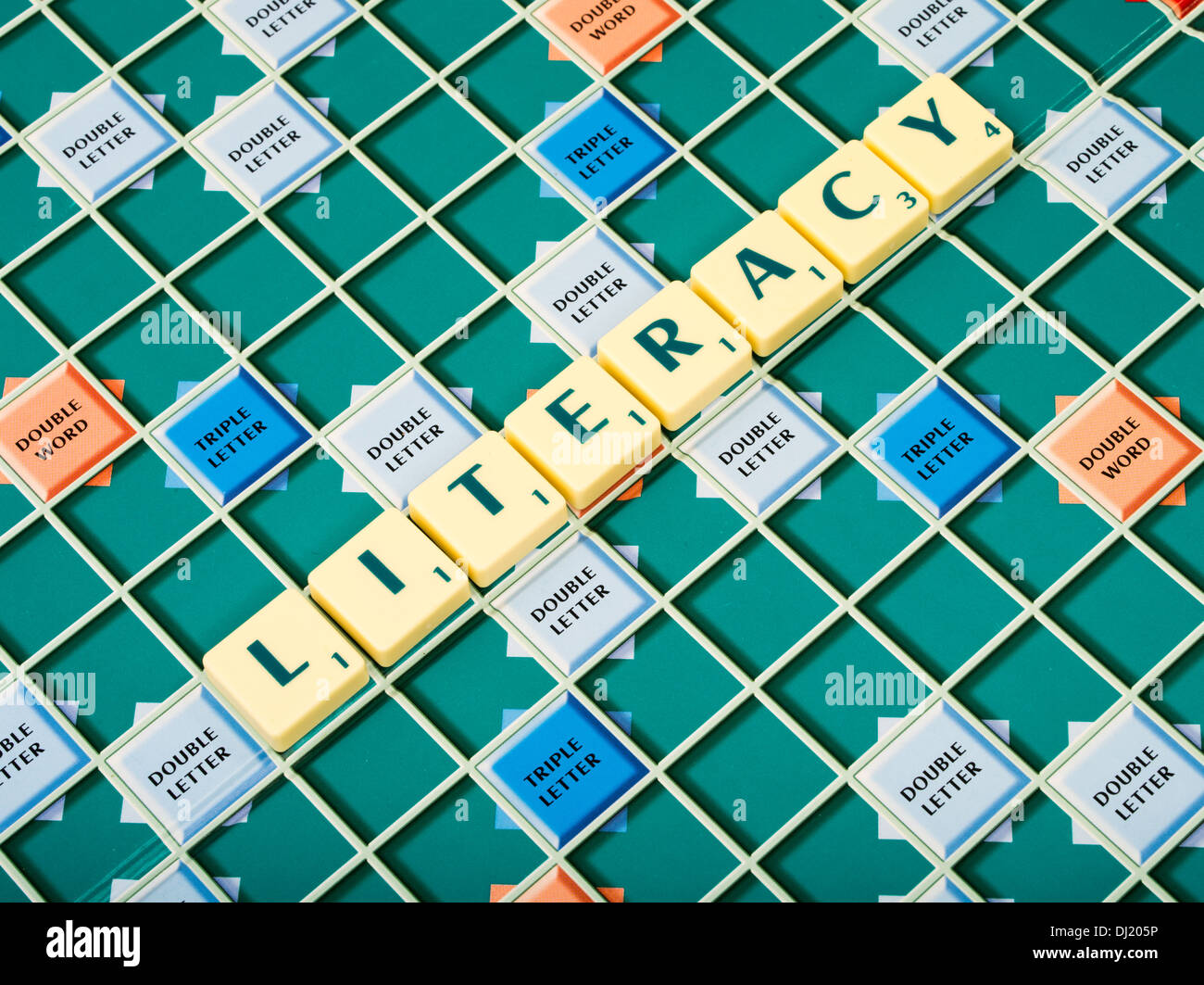 Parola di Scrabble gioco di bordo da Mattel / Hasbro Foto Stock
