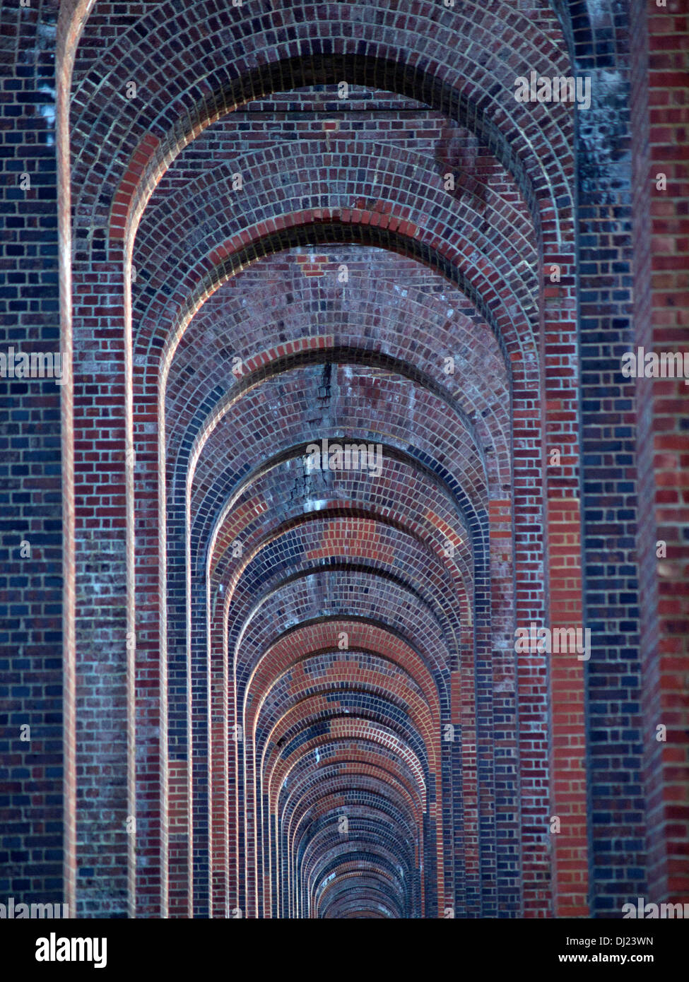 Il Ouse Valley viadotto sulla London-Brighton Linea ferroviaria,Vicino a Haywards Heath Foto Stock