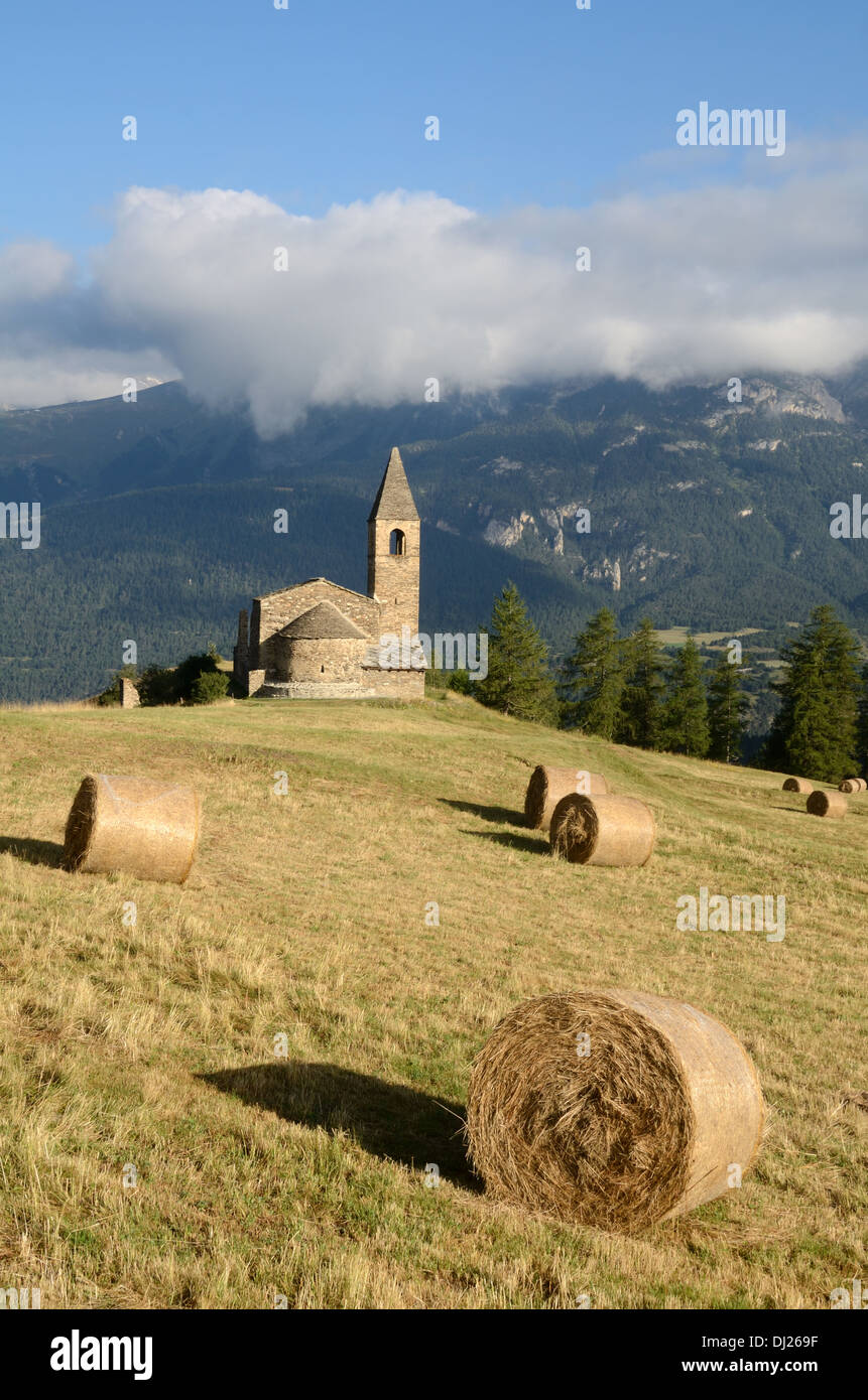 Eglise St-Pierre D'Extravache O Extravache Chiesa Bramans & Vanoise Parco Nazionale Haute Maurienne Savoie Francia Foto Stock