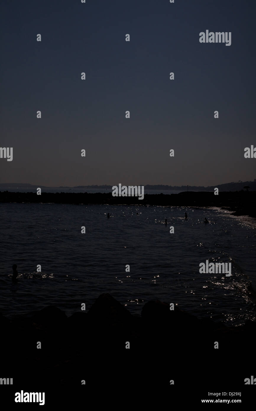 Bagno al chiaro di luna Foto Stock