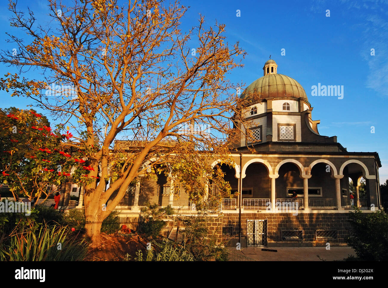 Chiesa sul Monte delle Beatitudini Foto Stock