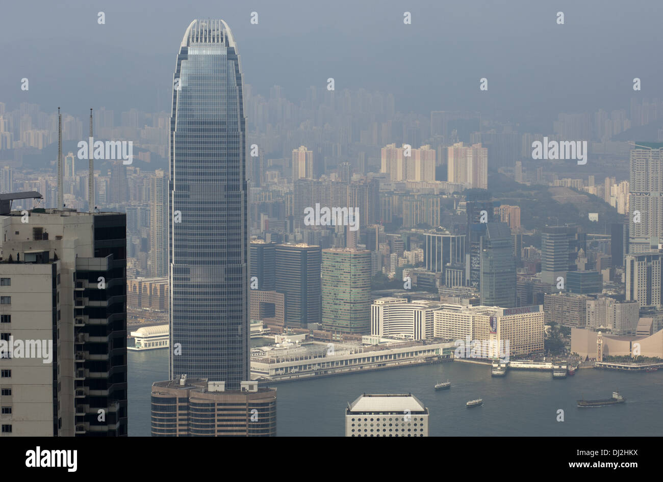 Grattacieli di Hong Kong Foto Stock
