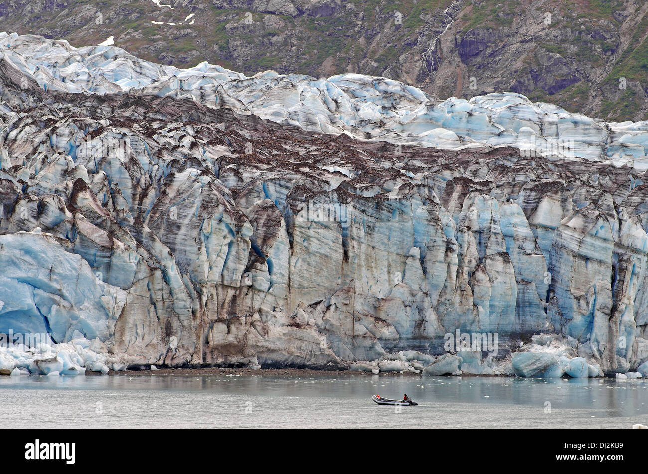 In barca Glacier Bay Nationalpark Foto Stock