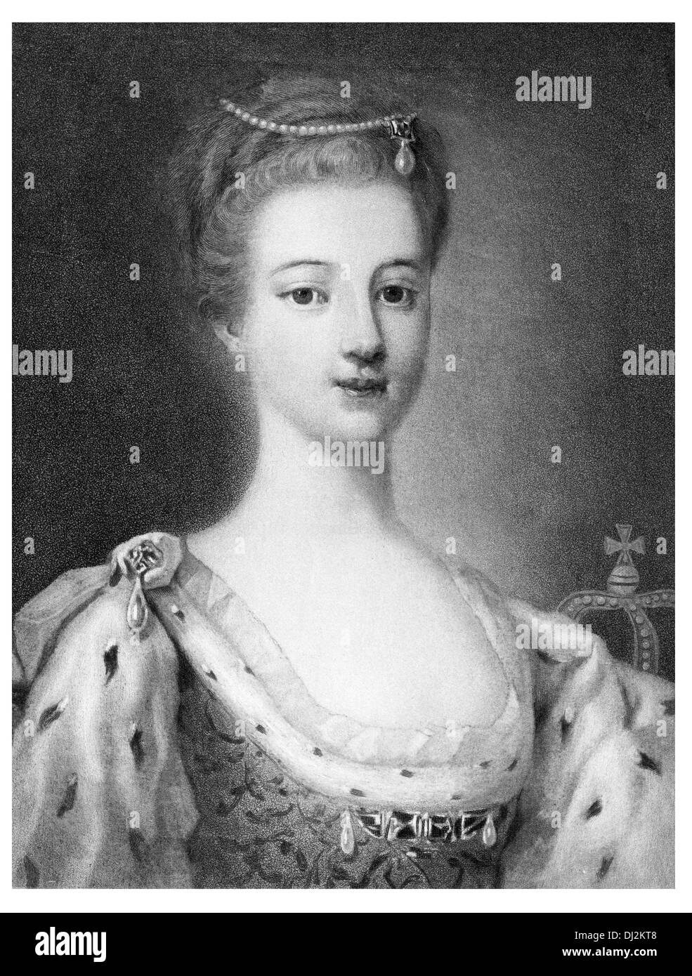 La principessa Louise Maximilienne Caroline Emmanuele di Stolberg-Gedern (20 settembre 1752 - 29 gennaio 1824) era la moglie del Jac Foto Stock