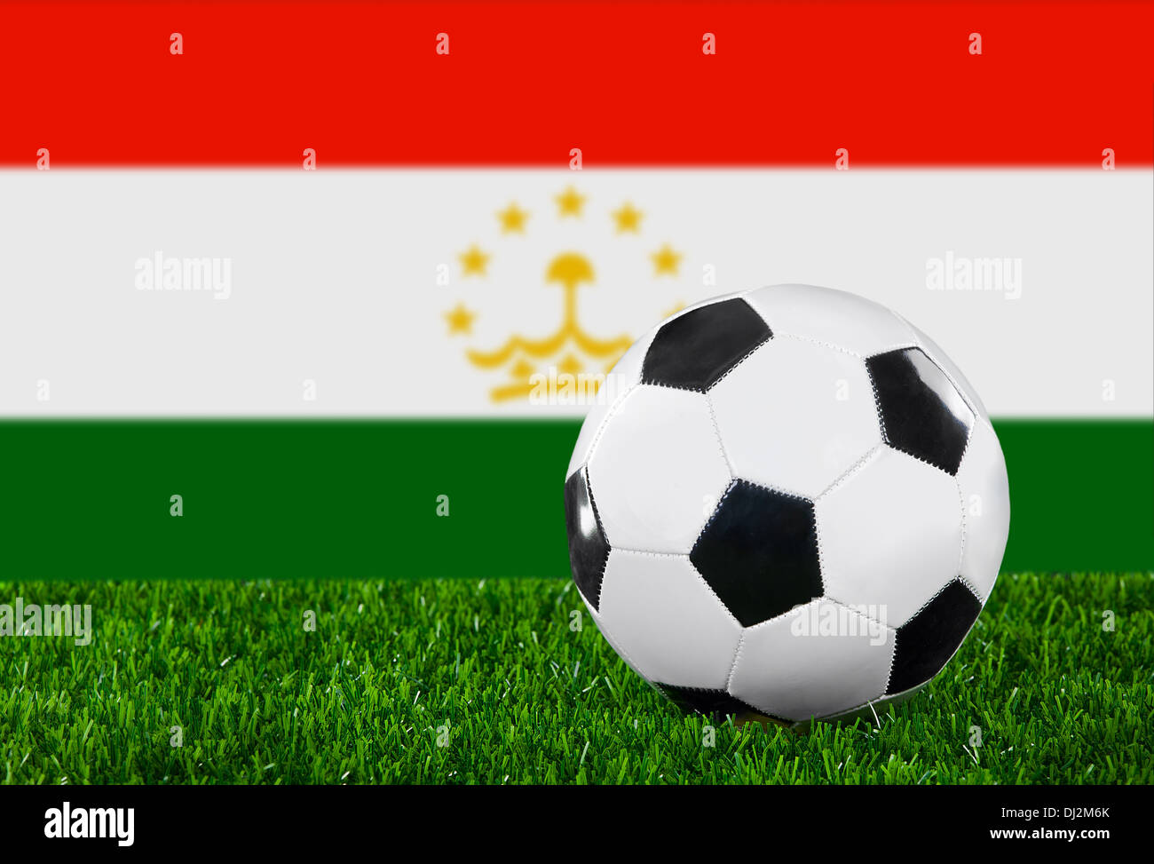 La bandiera di Tajik Foto Stock