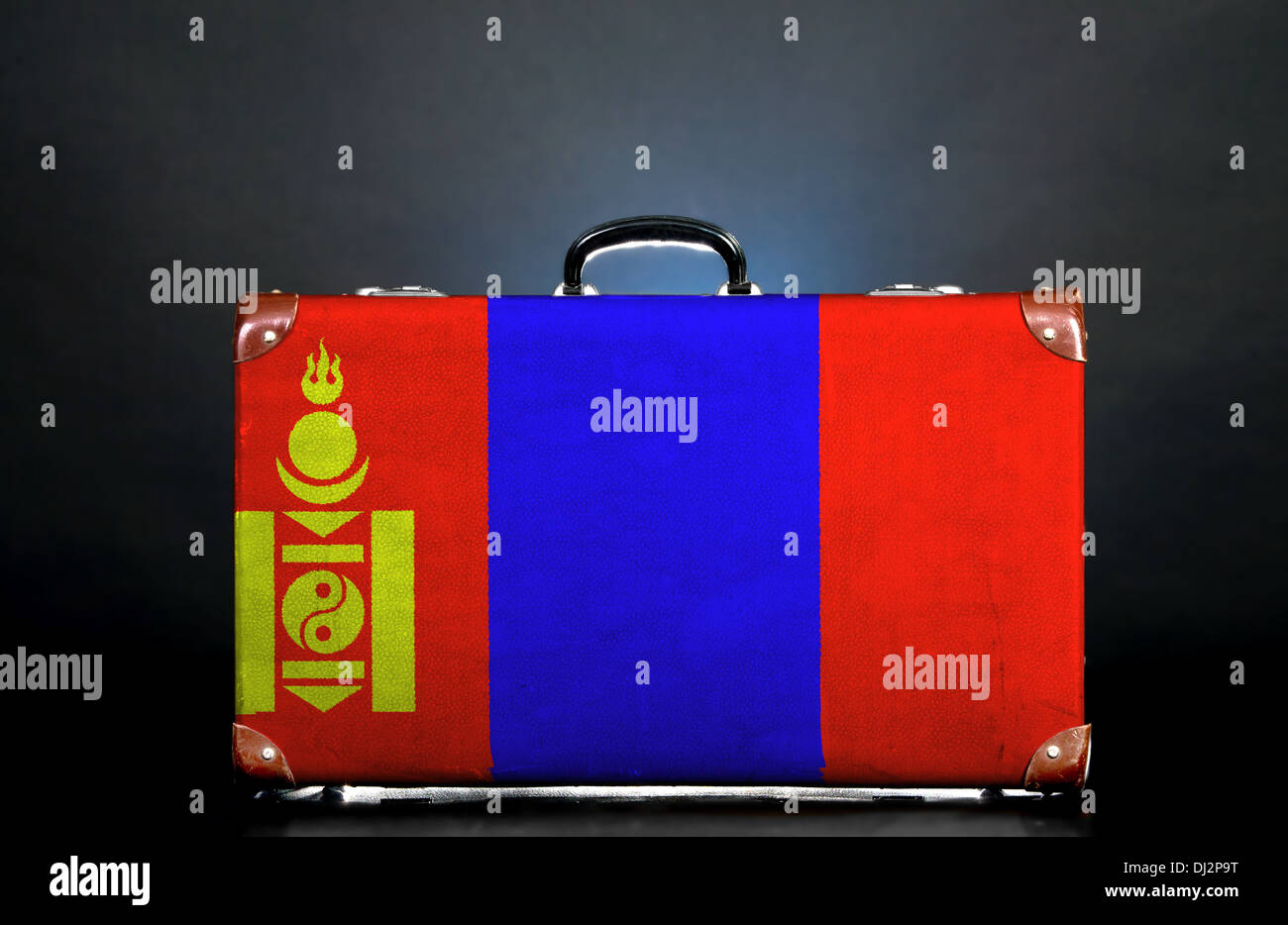 La bandiera della Mongolia Foto Stock