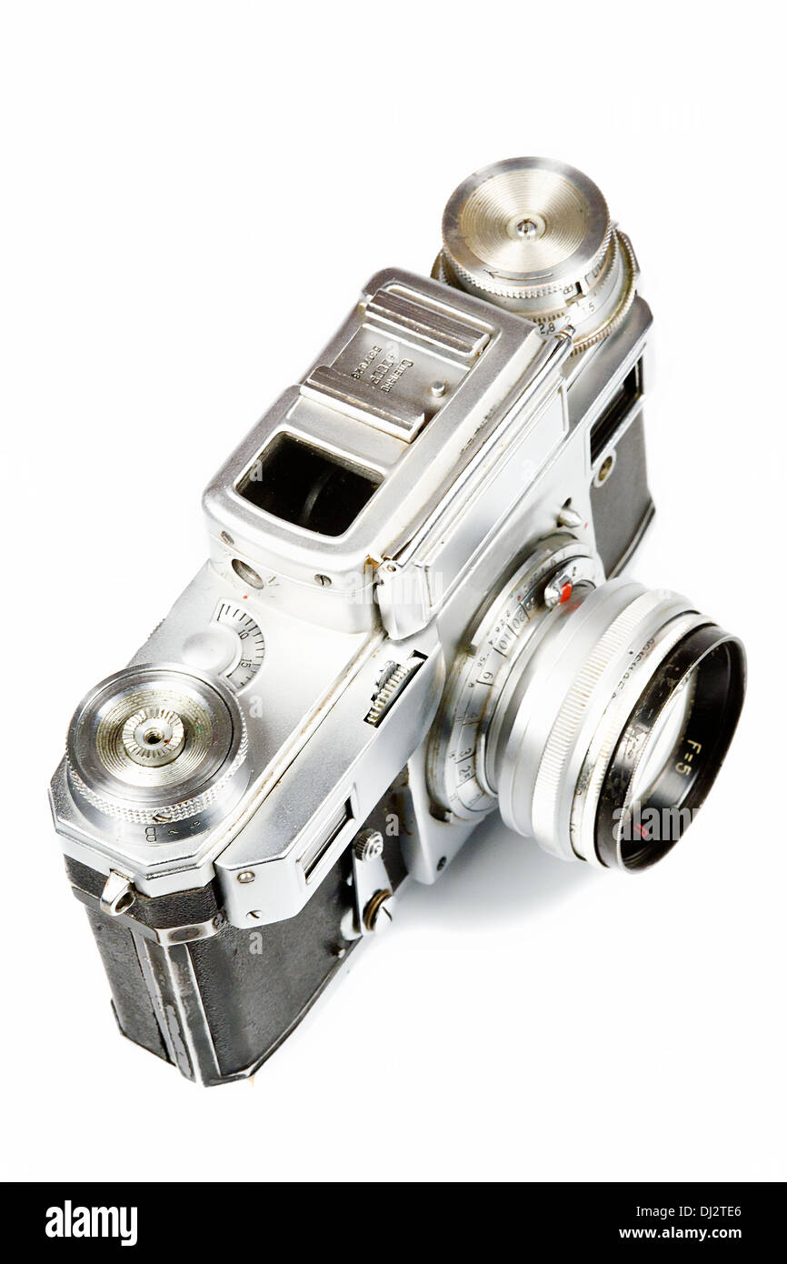 Vecchia macchina fotografica della pellicola Foto Stock