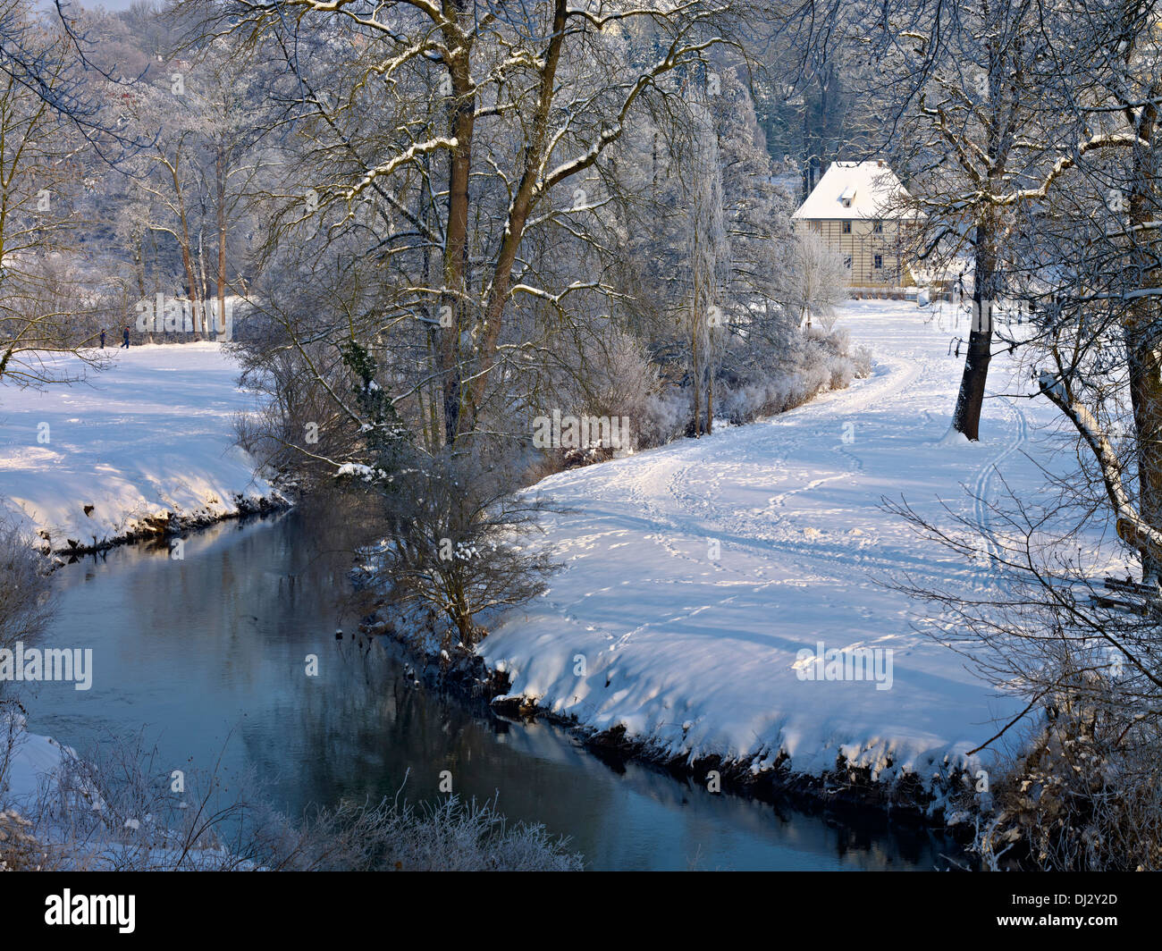 Goethe Garden House in Ilm Park, Weimar, Turingia Foto Stock