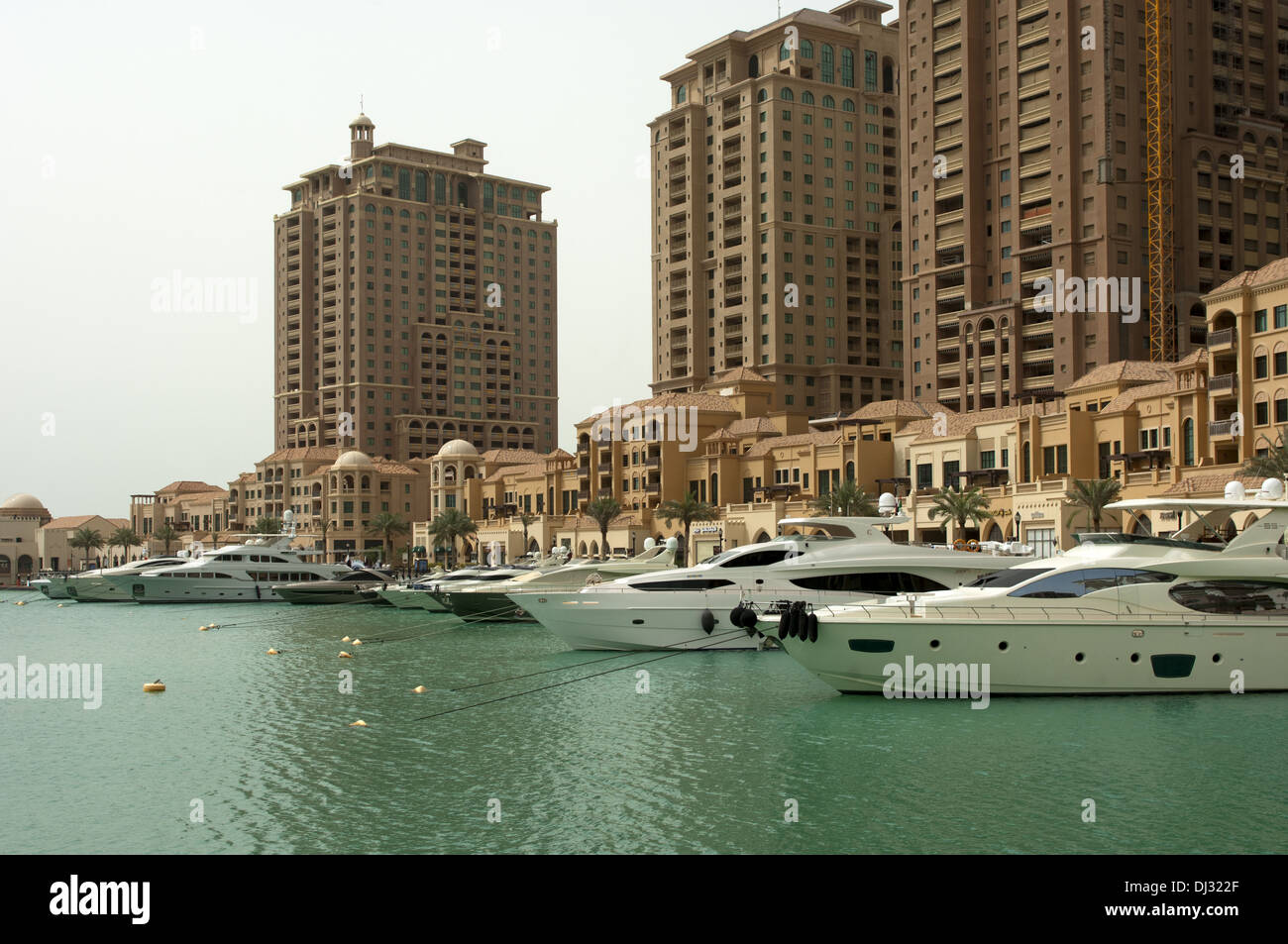 Marina Porto saudita, La Perla, Doha, Qatar Foto Stock