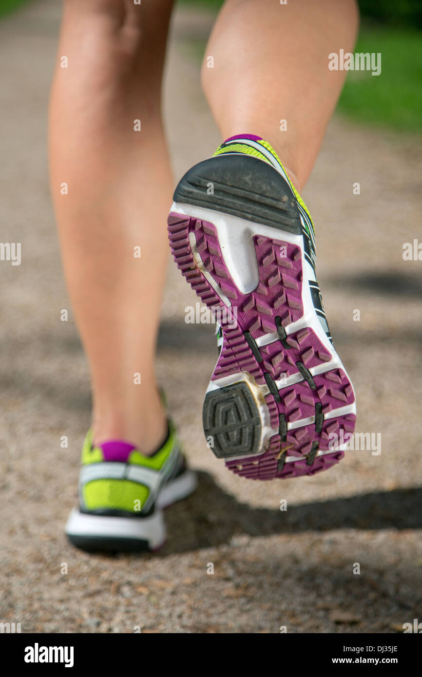 Scarpe da corsa jogging, sport, azioni di formazione o di allenamento Foto Stock