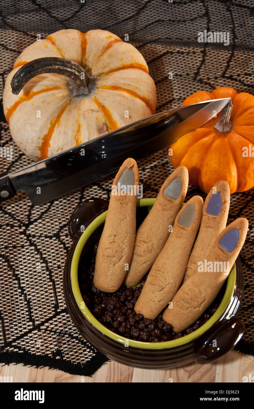 Dito di Halloween cookie Foto Stock