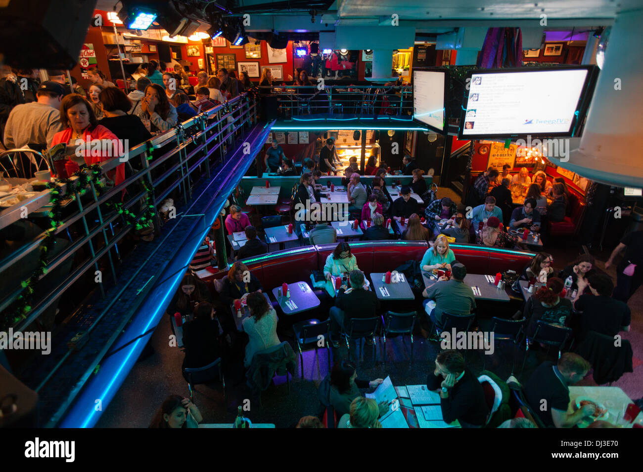 Ellen's Stardust Diner, Broadway, New York City, Stati Uniti d'America. Foto Stock