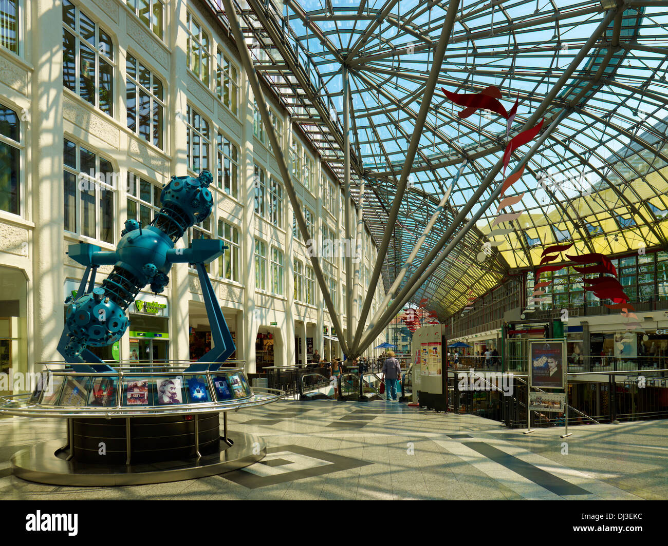 Goethe-Galerie shopping mall, Jena, Turingia Foto Stock