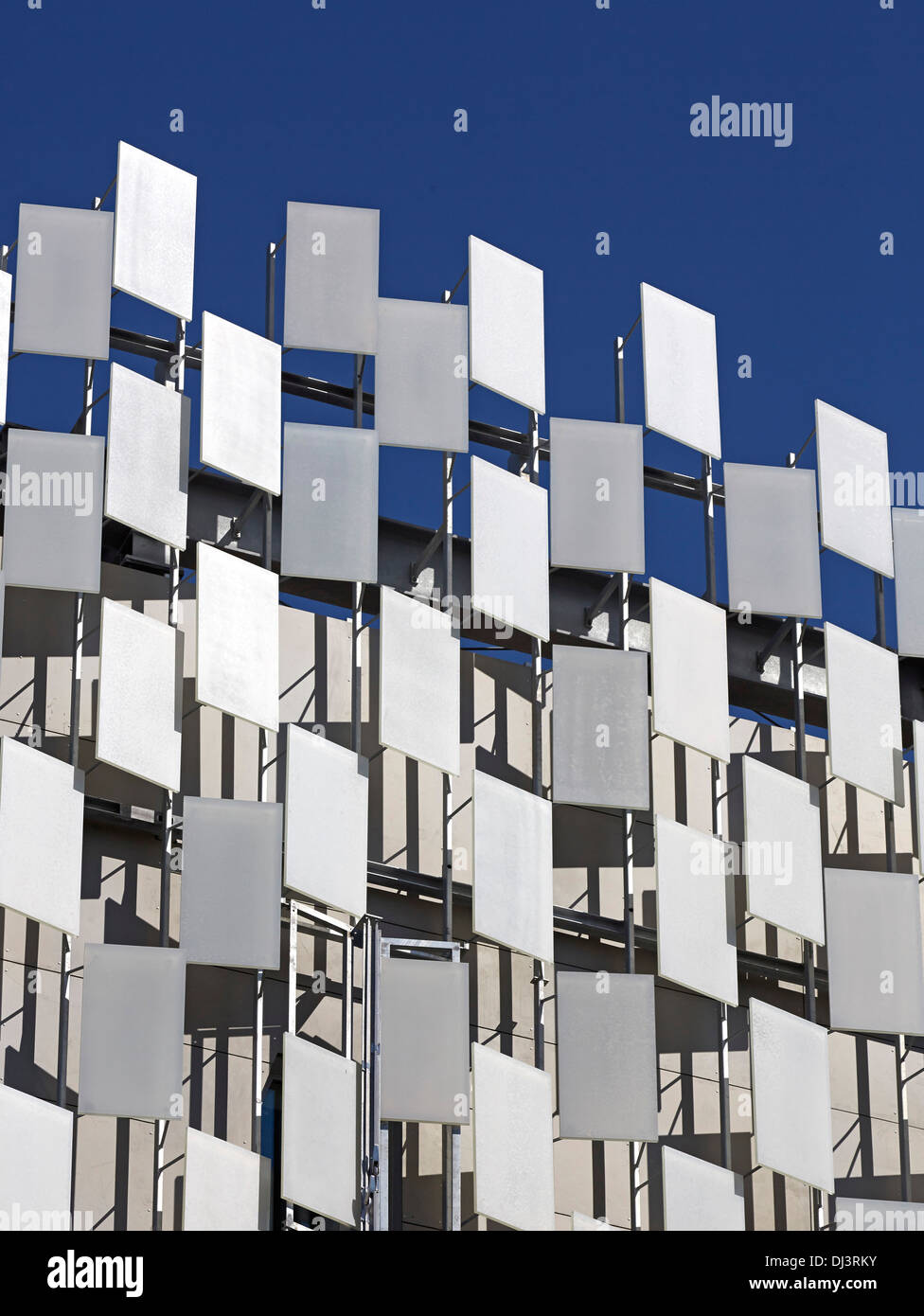 FRAC, Marsiglia, Francia. Architetto: Kengo Kuma, 2013. Dettaglio della facciata. Foto Stock