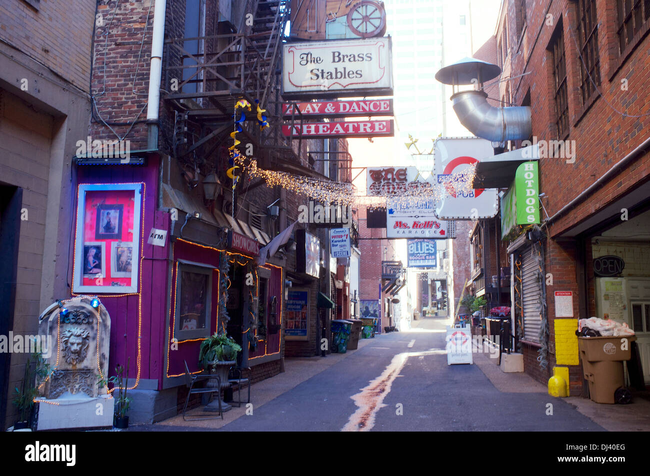 Stampante's Alley, Nashville, Tennessee Foto Stock
