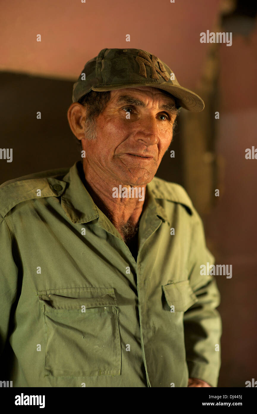 Il contadino, Pinar del Rio, Cuba Foto Stock