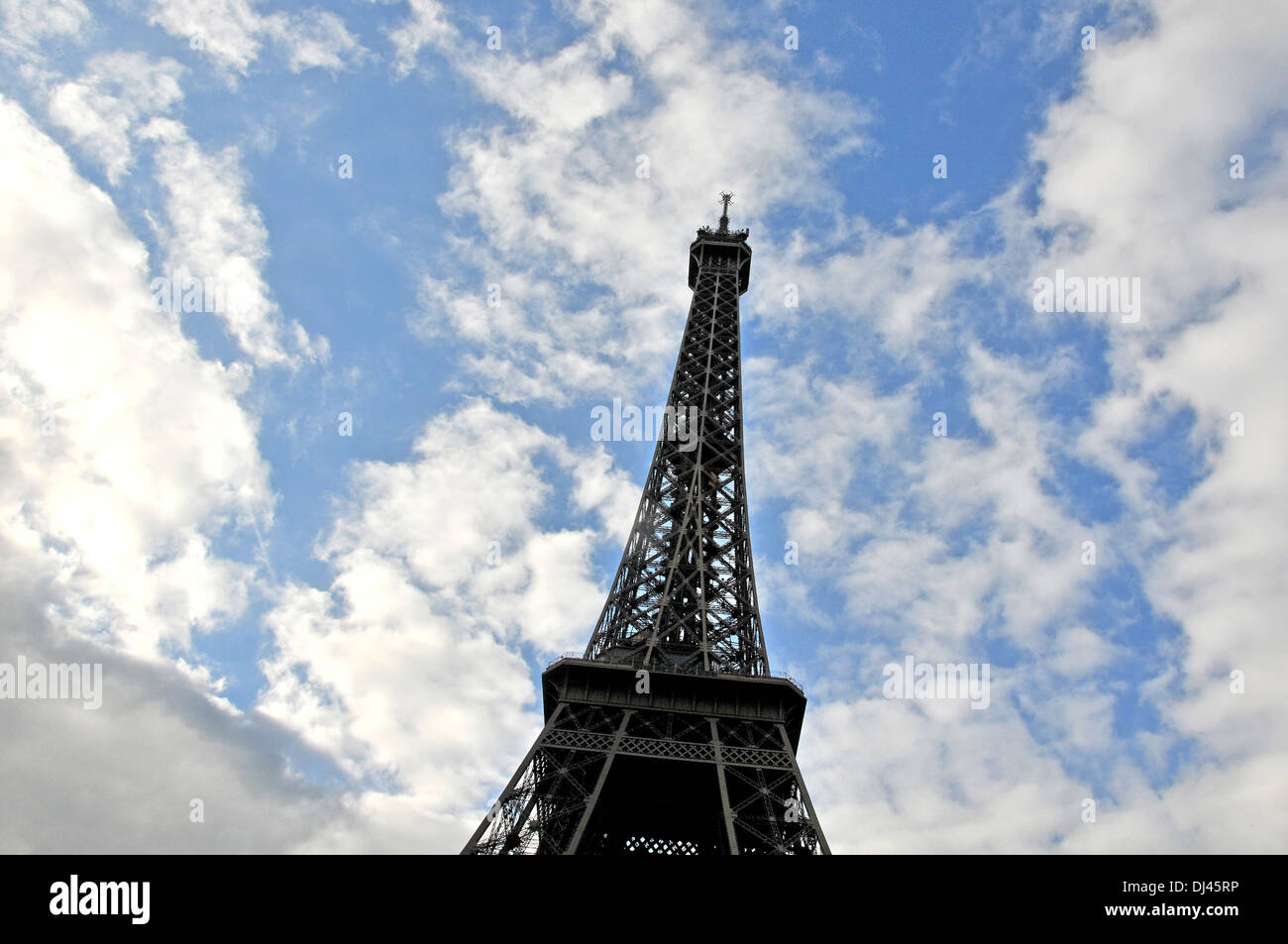 Torre Eiffel Parigi Ile-de-France Francia Europa Foto Stock