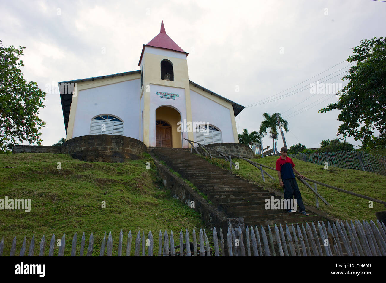 Chiesa battista, Bahia de Mata, Cuba Foto Stock