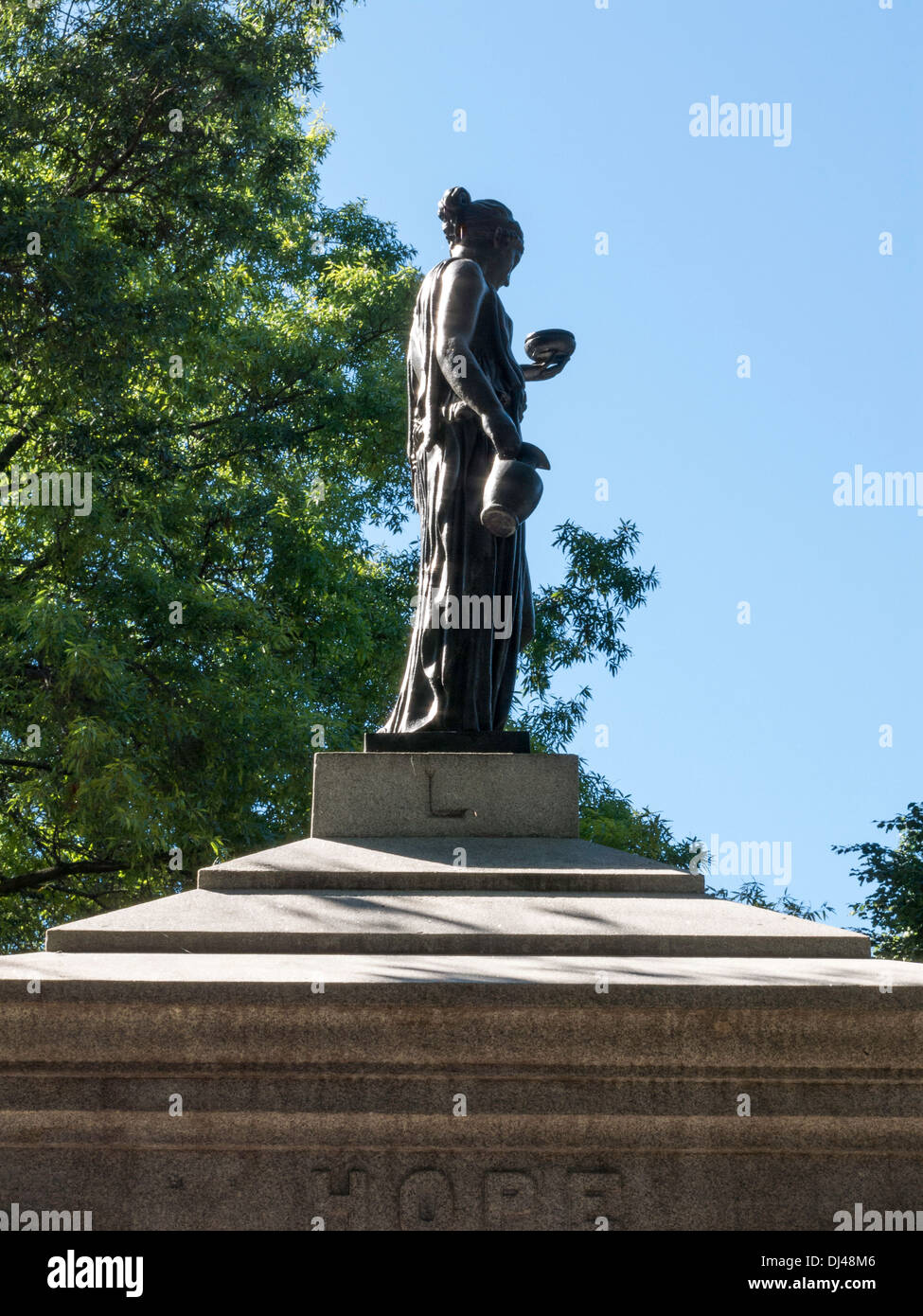 La temperanza Fontana di Tompkins Square Park, New York Foto Stock