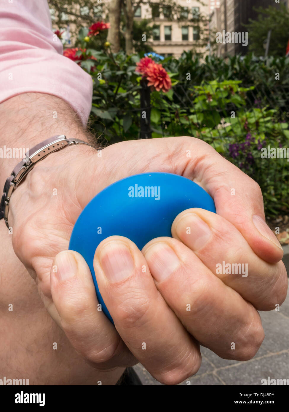 L'uomo una sollecitazione di flessione sfera, STATI UNITI D'AMERICA Foto Stock