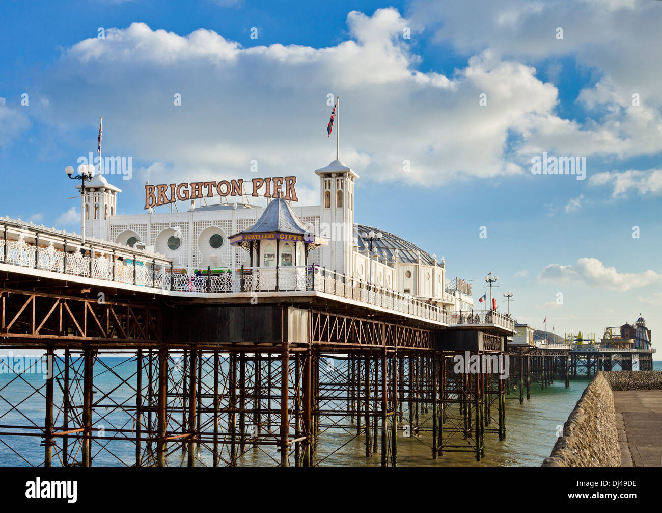 Molo di Brighton molo di brighton Palace molo di brighton East sussex inghilterra regno unito regno unito ue europa Foto Stock