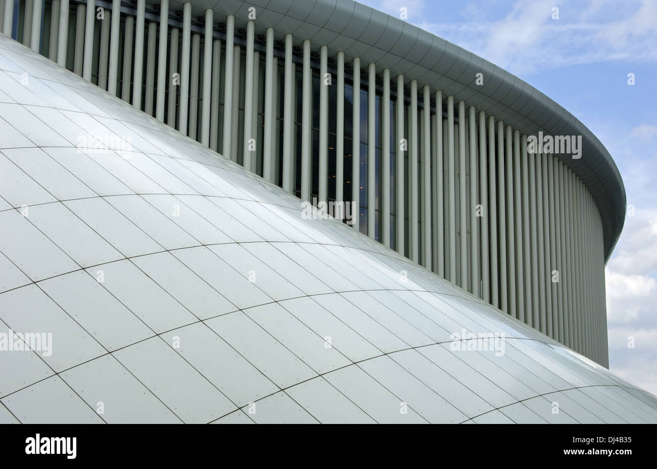 Dettagli architettonici, Philharmonie Luxembourg Foto Stock