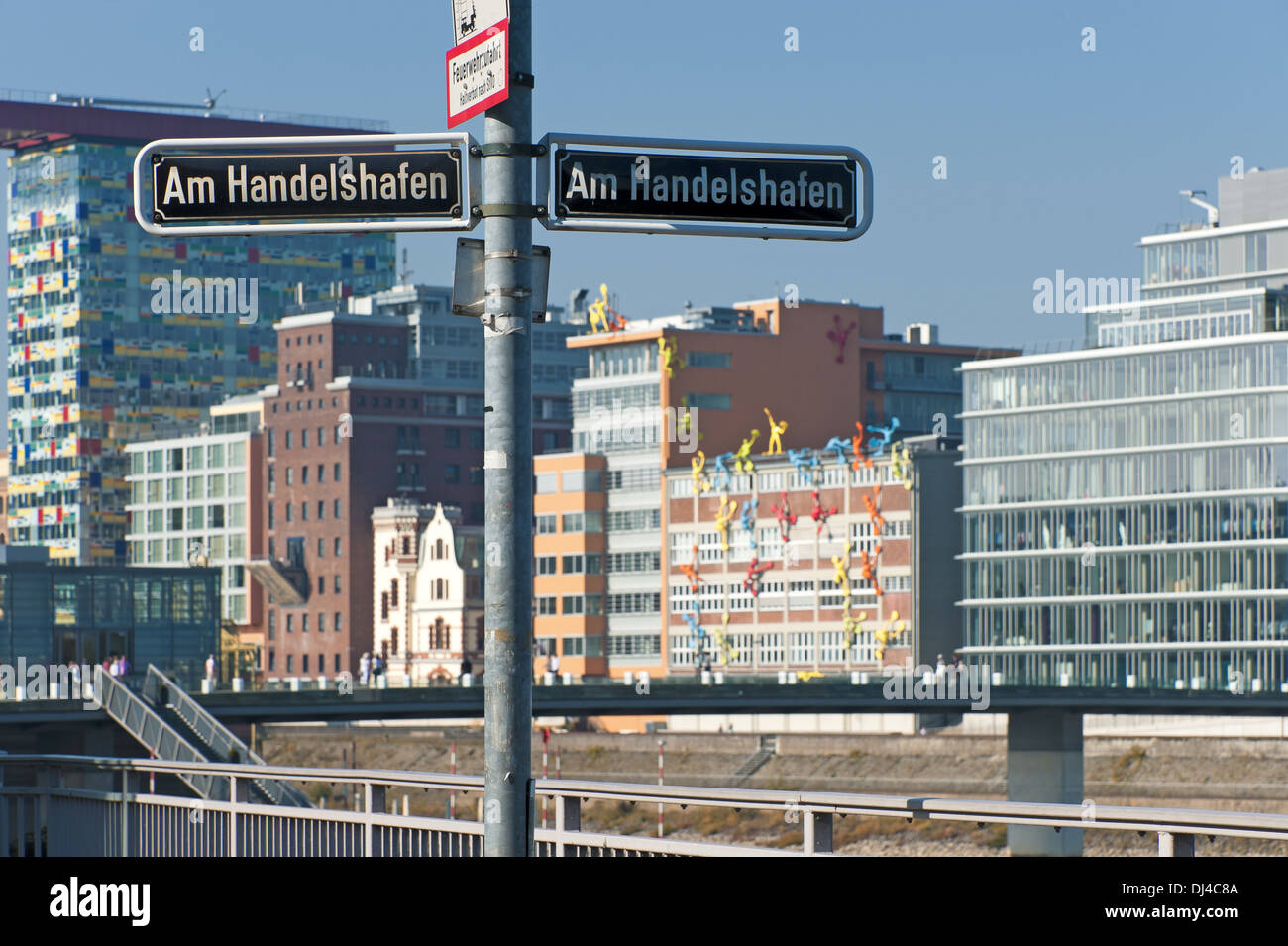 Il porto commerciale Foto Stock