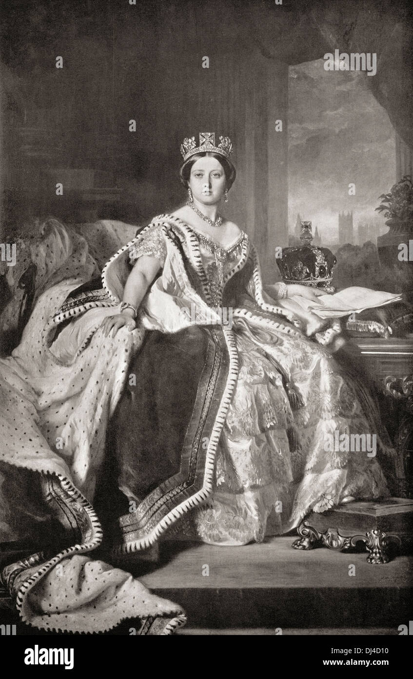 La regina Victoria, 1819 - 1901. La regina del Regno Unito di Gran Bretagna e Irlanda. Foto Stock