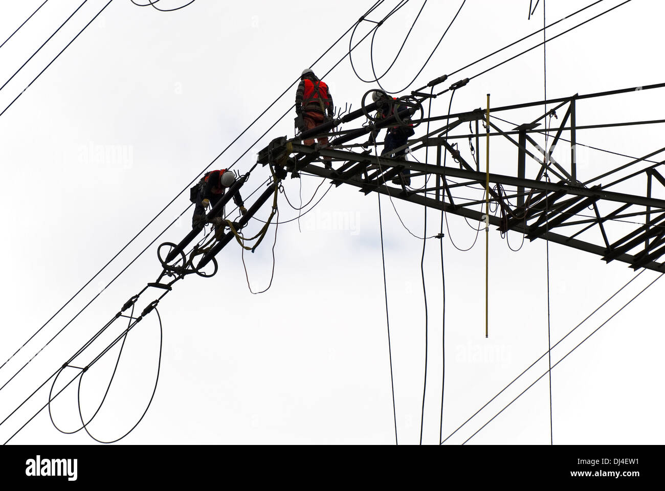 Pilone con meccanica Foto Stock