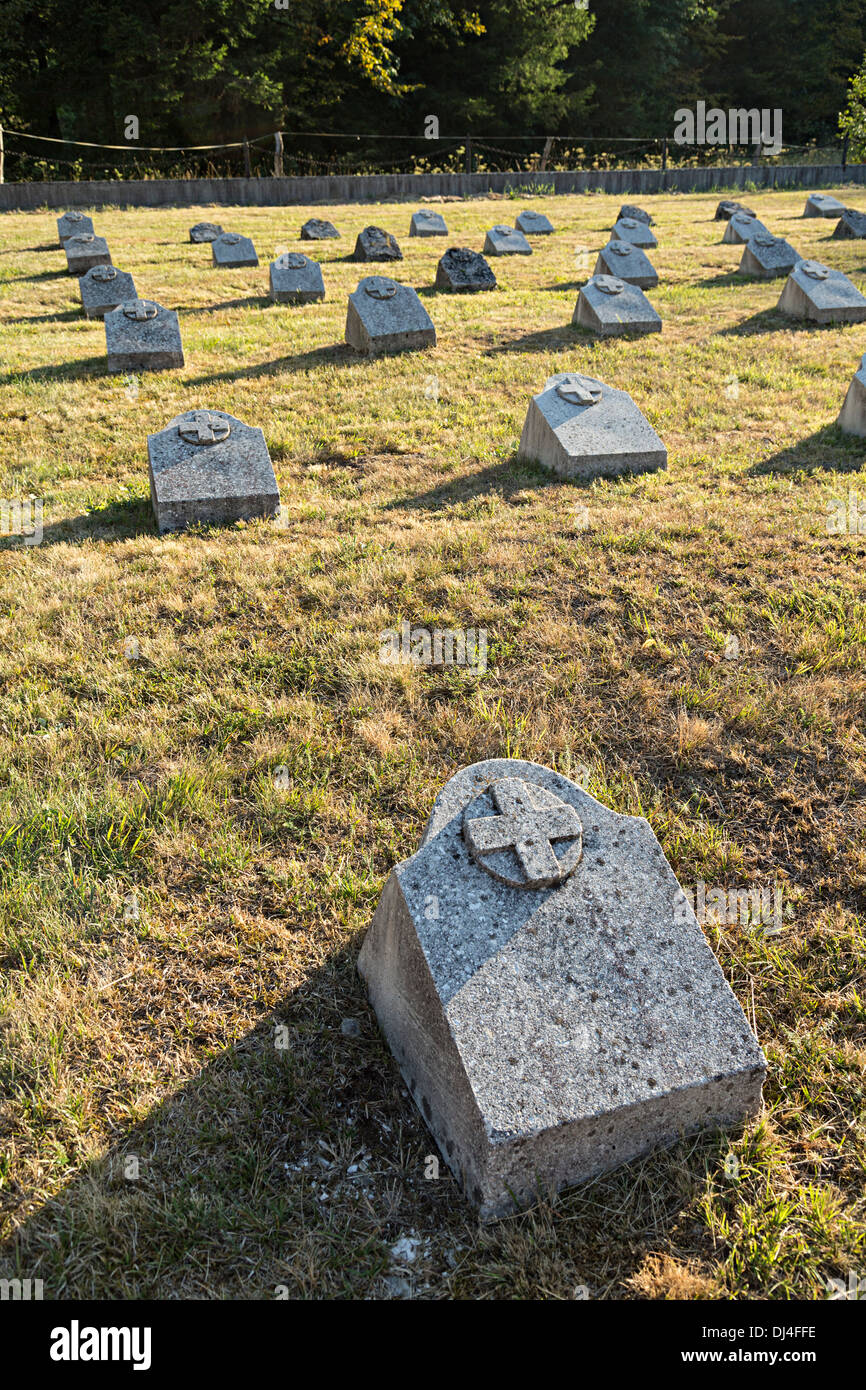 Il tedesco Prima Guerra Mondiale cimitero, Bovec, Slovenia Foto Stock