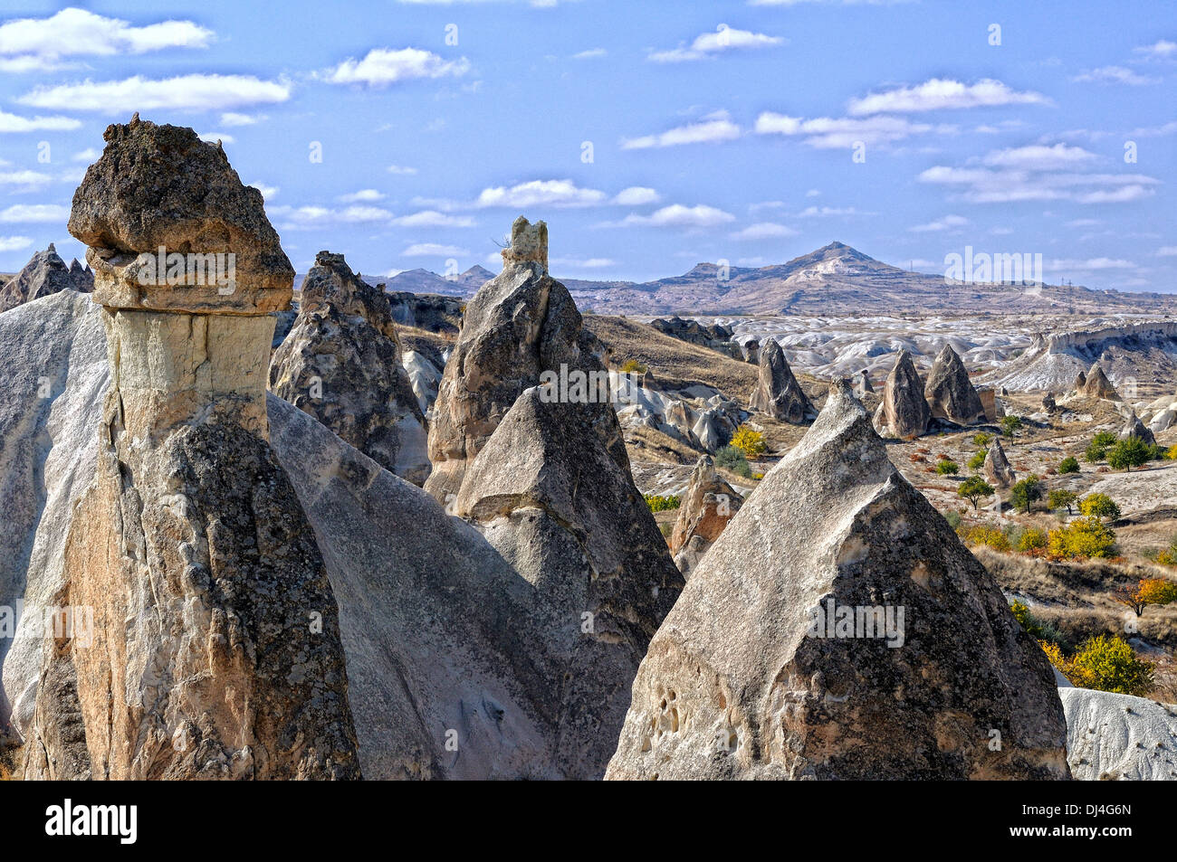 Paesaggio della Cappadocia Foto Stock