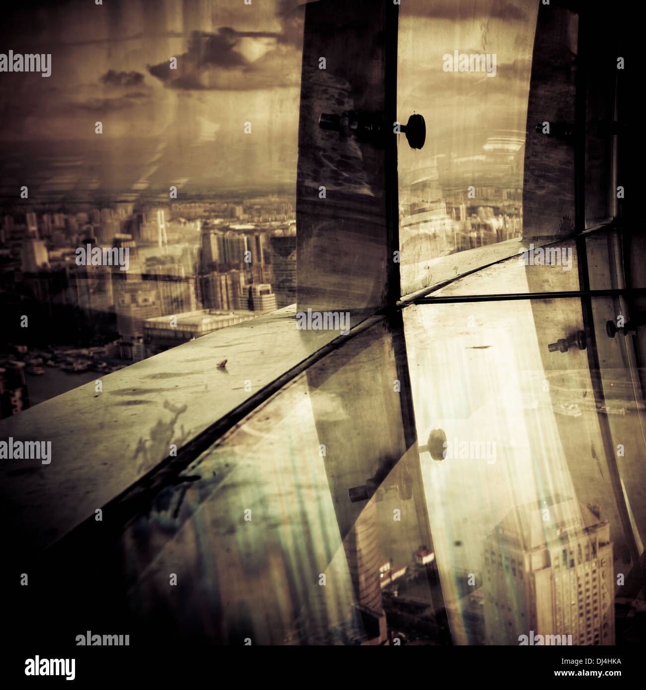 Lujiazui finanziario Center Foto Stock